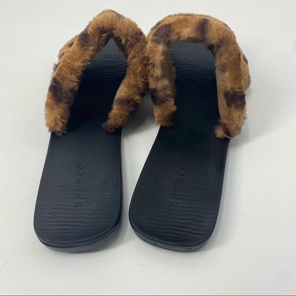 BAMBOO Full Moon leopard fur slides - Picture 5 of 6